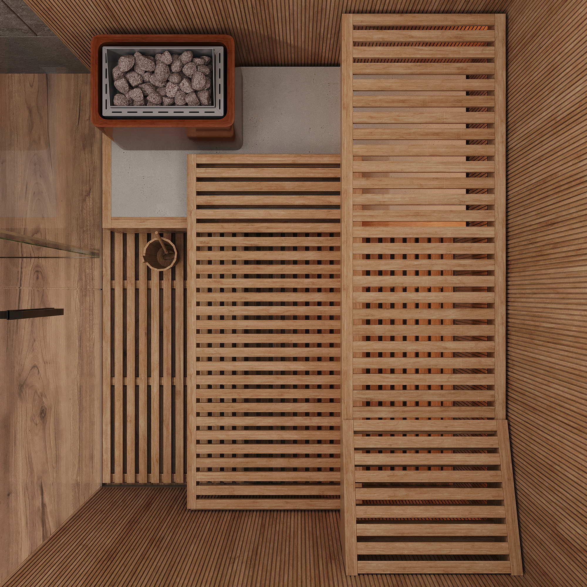 Дизайн-проект, концепция, современный загородный дом, ванная комната, сауна