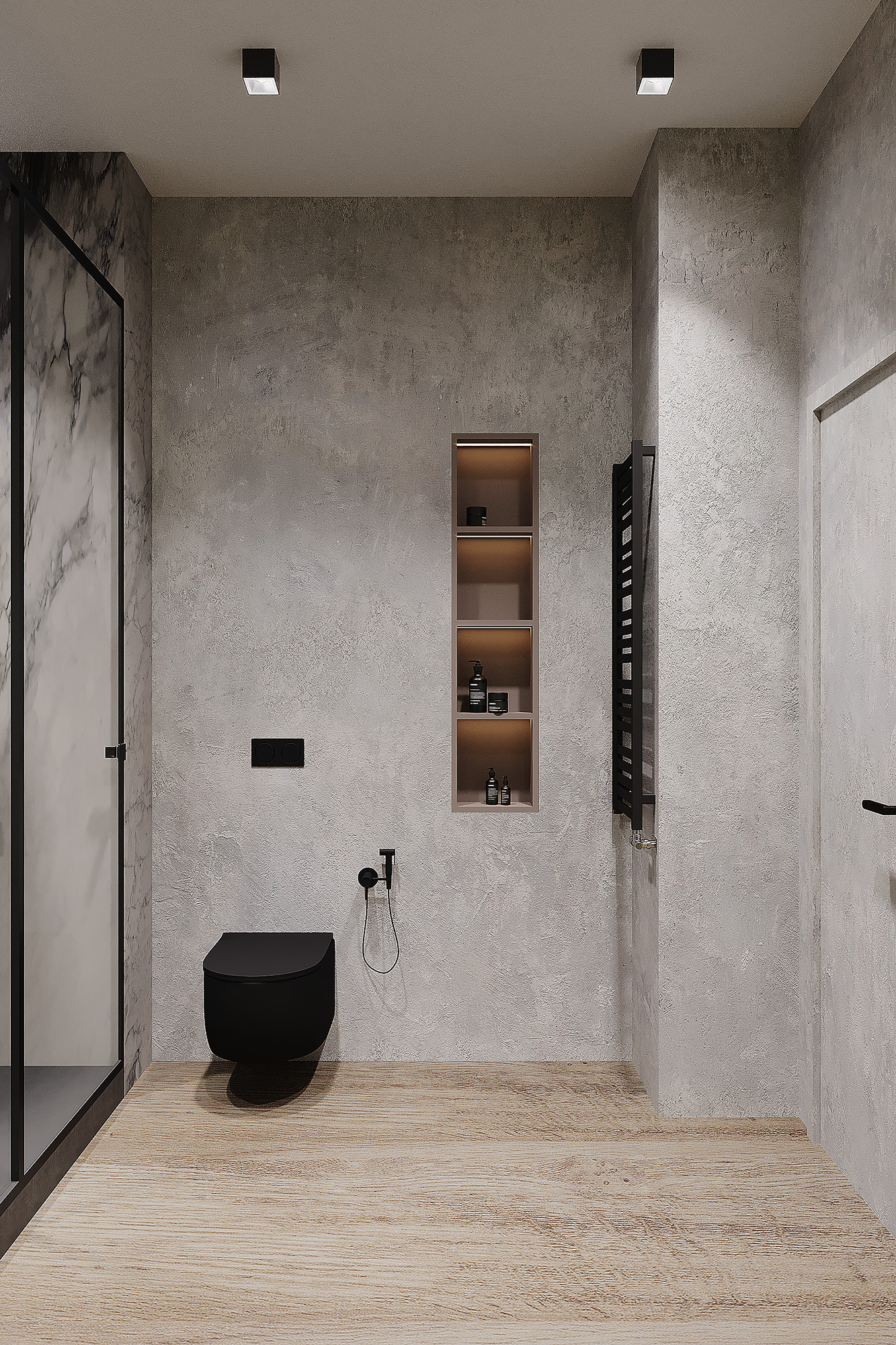 Дизайн-проект, концепция, ванная комната, лофт, жк сердце столицы, сан узел