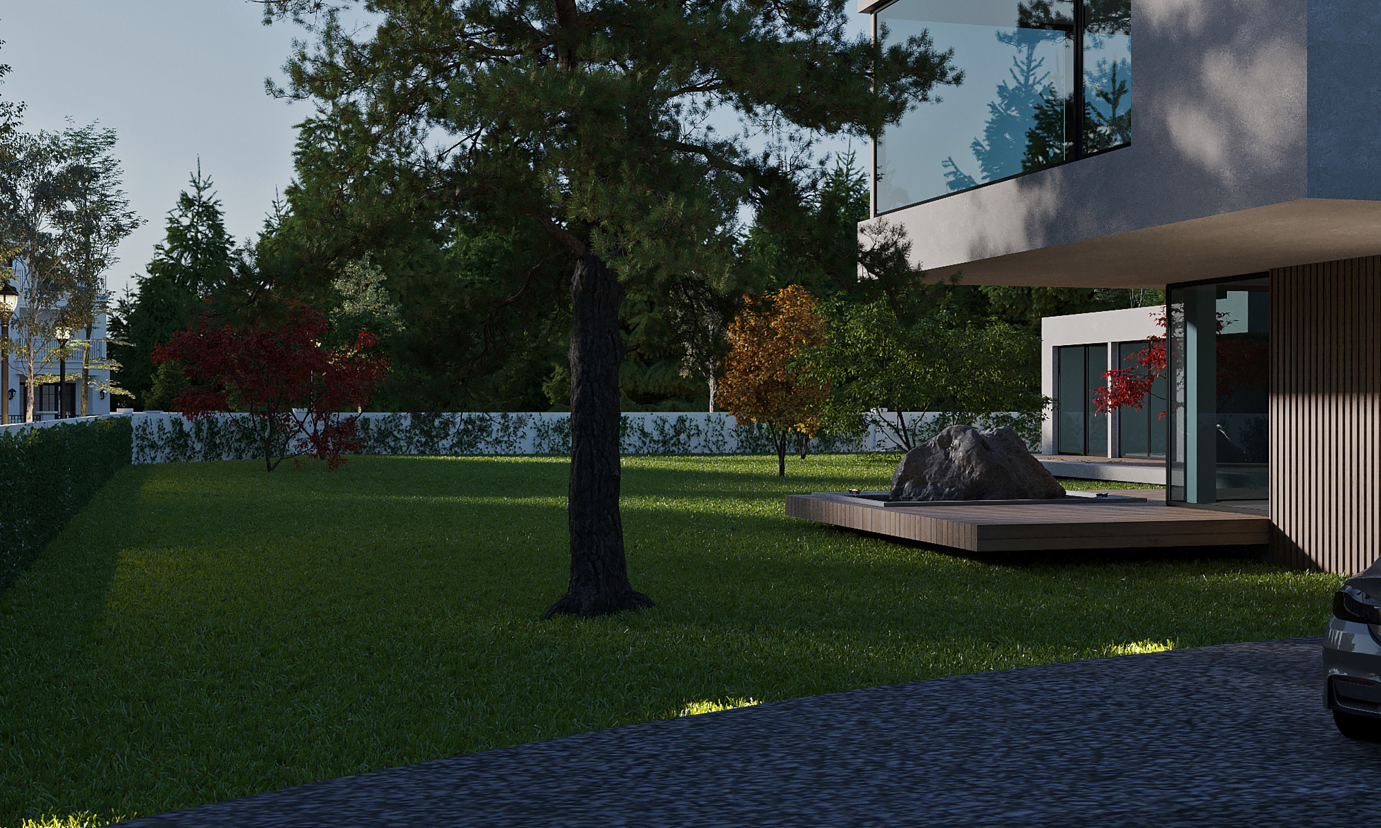 Дизайн-проект, концепция, современный загородный дом, ренессанс парк, renaissance park