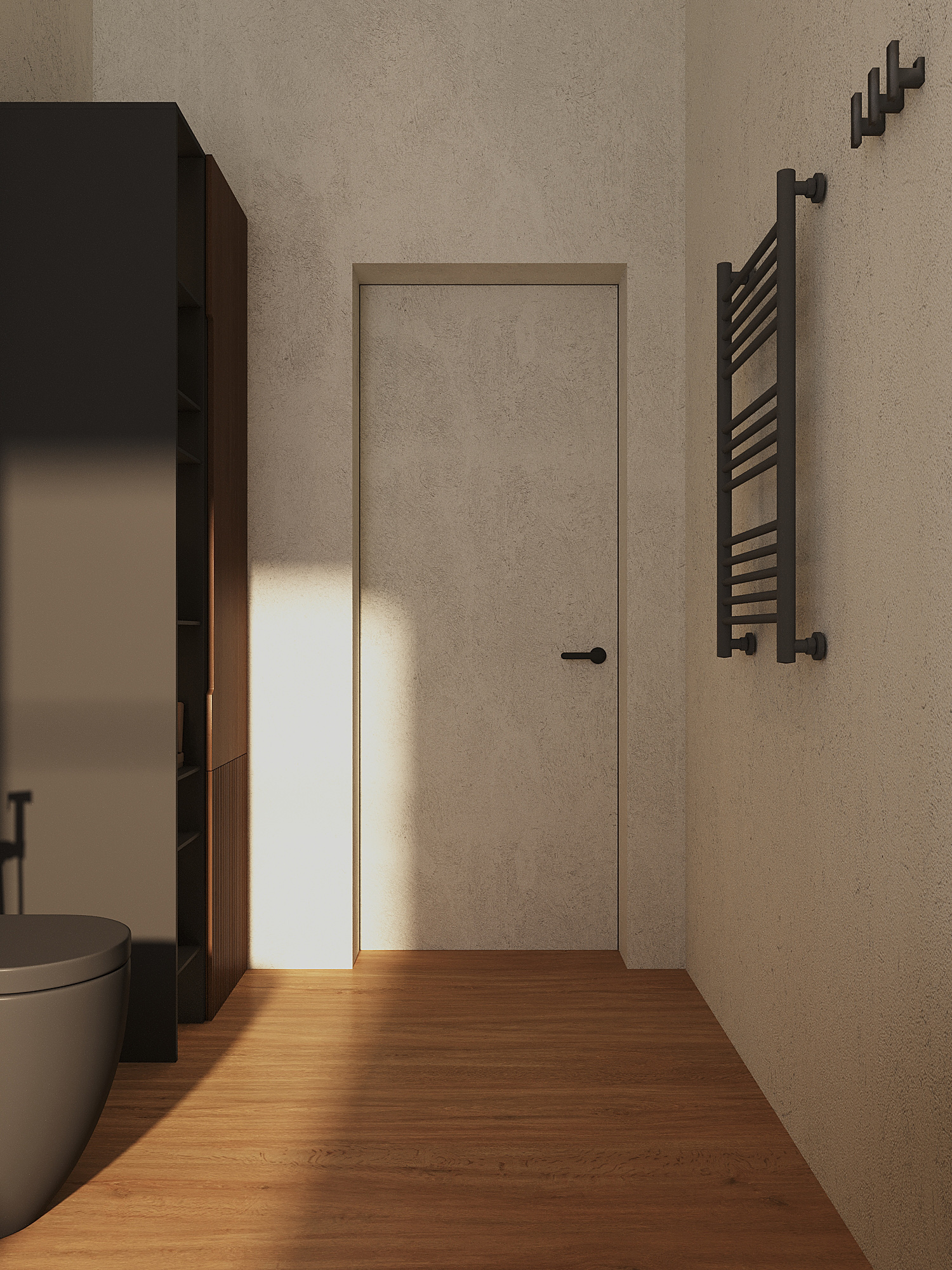 Дизайн-проект интерьера ванной комнаты в загородном доме в Подмосковье